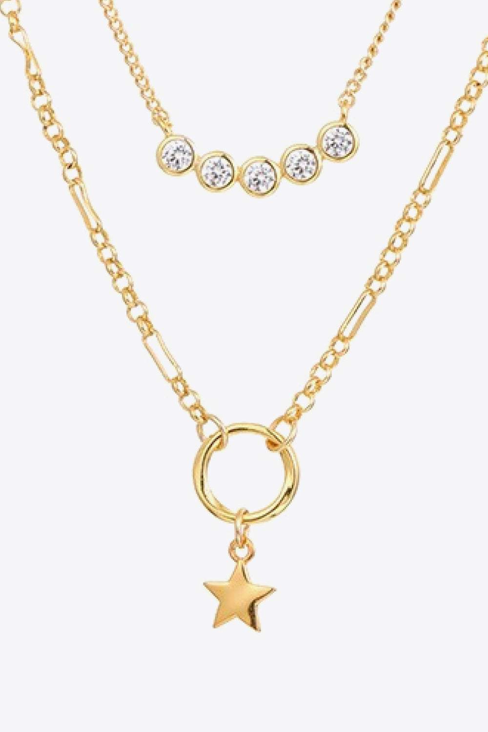 Zircon Star Pendant Necklace Necklaces - Tophatter Daily Deals