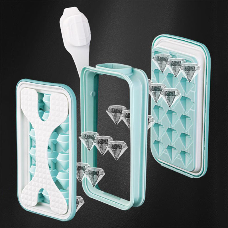 2in1 Portable Silicone Ice Ball Mold Ice Maker Water Bottle Ice Cube Mould Bottle Creative Ice Ball Diamond Curling Summer Kitchen Gadgets 0 - Tophatter Daily Deals