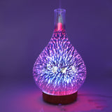 3D Glass Colorful Vase Humidifier Household 0 - Tophatter Daily Deals