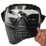 All Black Double Layer Elastic Band Paintball Protective Mask 0 - Tophatter Daily Deals
