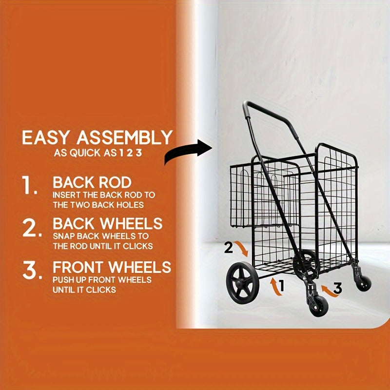 Heavy Duty Utility Shopping Cart Business & Industrial > Food Service > Food Service Carts - Tophatter Daily Deals