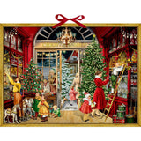 Nostalgic Christmas Toy Shop Advent Calendar with 24 Festive Windows & Ribbon Advent Calendar - Tophatter Daily Deals