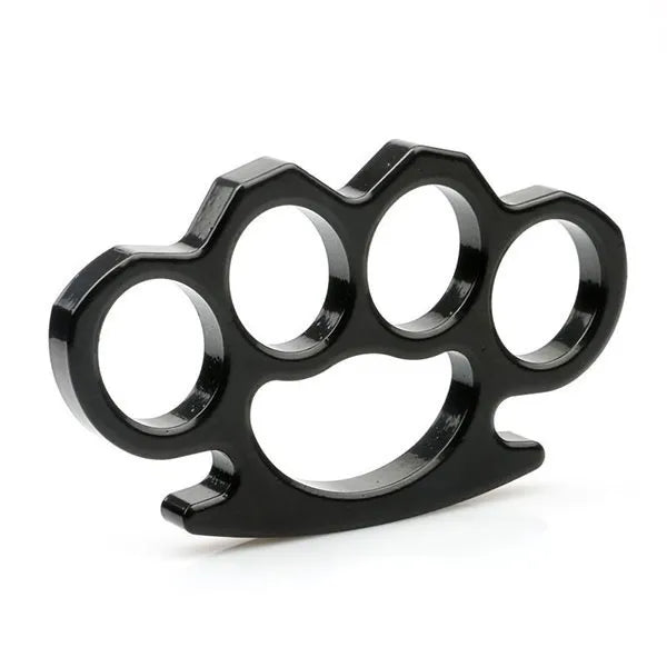 HEAVY DUTY 4 FINGER KNUCKLE DUSTER - BLACK - Tophatter's Army Deals SELF DEFENSE - Tophatter Daily Deals