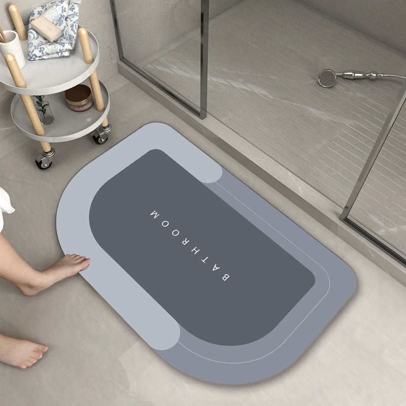 Bathroom Absorbent And Quick-drying Floor Mat Himalayan light grey 1PCS 0 - Tophatter Daily Deals