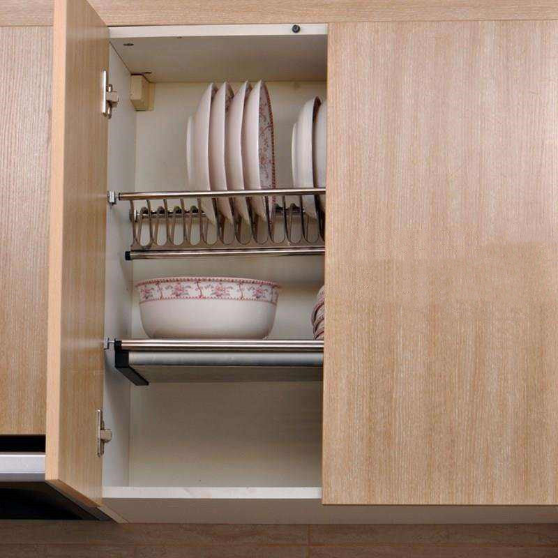 Built In Stainless Steel Cutlery Rack Of Cabinet Silver 0 - Tophatter Daily Deals