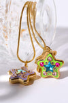 Rhinestone Decor Star Box Pendant Necklace Necklaces - Tophatter Daily Deals