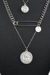 Minimalist Design Antique Coins Necklace Necklaces - Tophatter Daily Deals