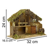 LED Traditional Wooden Nativity Stable with Lights | Christmas Nativity Scene Nativity Set - Tophatter Daily Deals