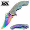 Marijuana DZS Spring Assisted Open Pocket Cannabis Leaf Knife - Tophatter's Army Products & Self Defense Collectible Weapons - Tophatter Daily Deals