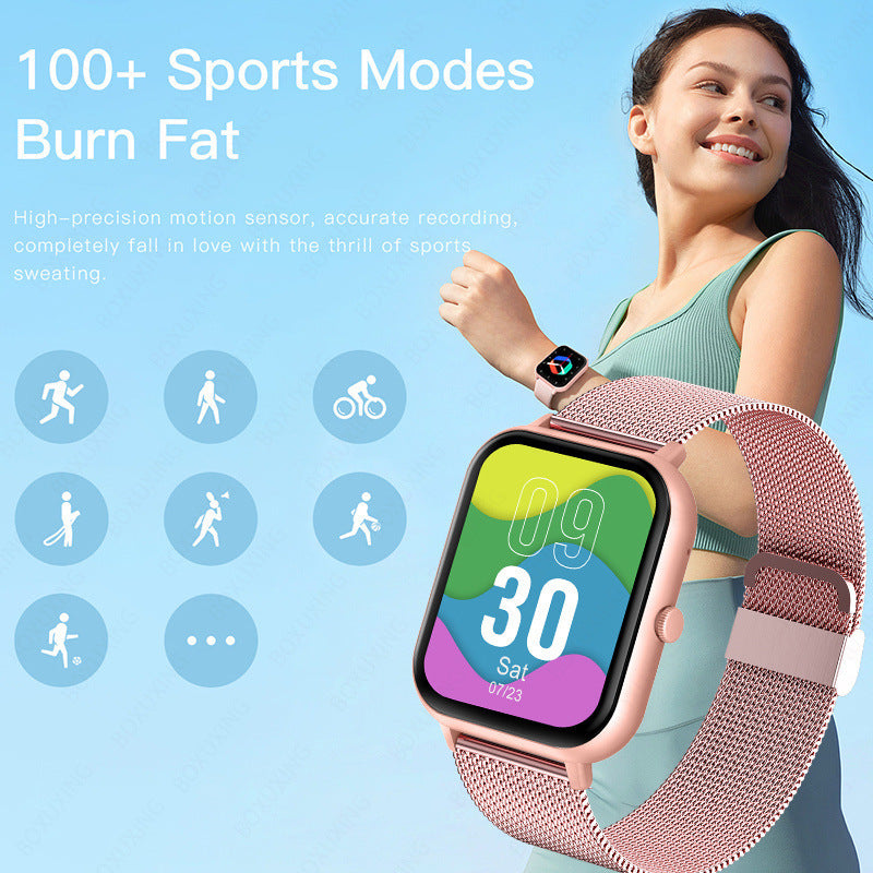 AI Voice Assistant Heart Rate Blood Pressure Blood Oxygen Sleep ZL54C Smart Watch 0 - Tophatter Daily Deals