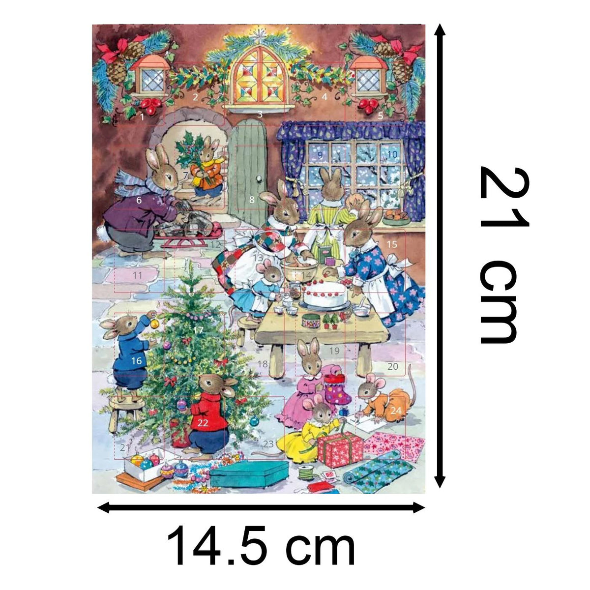 Christmas Eve Advent Calendar Greetings Card | Christmas Advent Calendar - A5 Advent Calendar - Tophatter Daily Deals