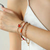 Heart Triple-Layered Bracelet Bracelets - Tophatter Daily Deals
