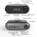 Bedside Wireless Charging Audio LED Alarm Clock 0 - Tophatter Daily Deals