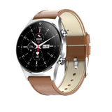 Bluetooth Camera Bracelet Pedometer Heart Rate Blood Pressure Call Silver leather USB 0 - Tophatter Daily Deals
