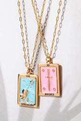 Tarot Card Pendant Copper Necklace Necklaces - Tophatter Daily Deals