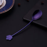 304 Stainless Steel Spoon Gold Plated Dessert Spoon Coffee Stir Spoon Stainless Steel Ice Bar Spoon Purple 0 - Tophatter Daily Deals