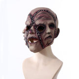 Halloween Mask Three Sided Grimace Latex Cosplay Prop 3D Changing Face Moving Picture Frame - Tophatter Daily Deals