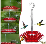 Hummingbird Feeder Ant Proof Outdoor Hanging Perch Hex - Tophatter Daily Deals