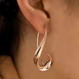 925 Sterling Silver Hypoallergenic Antique Finish Hook Earrings Rose Gold Earrings - Tophatter Daily Deals