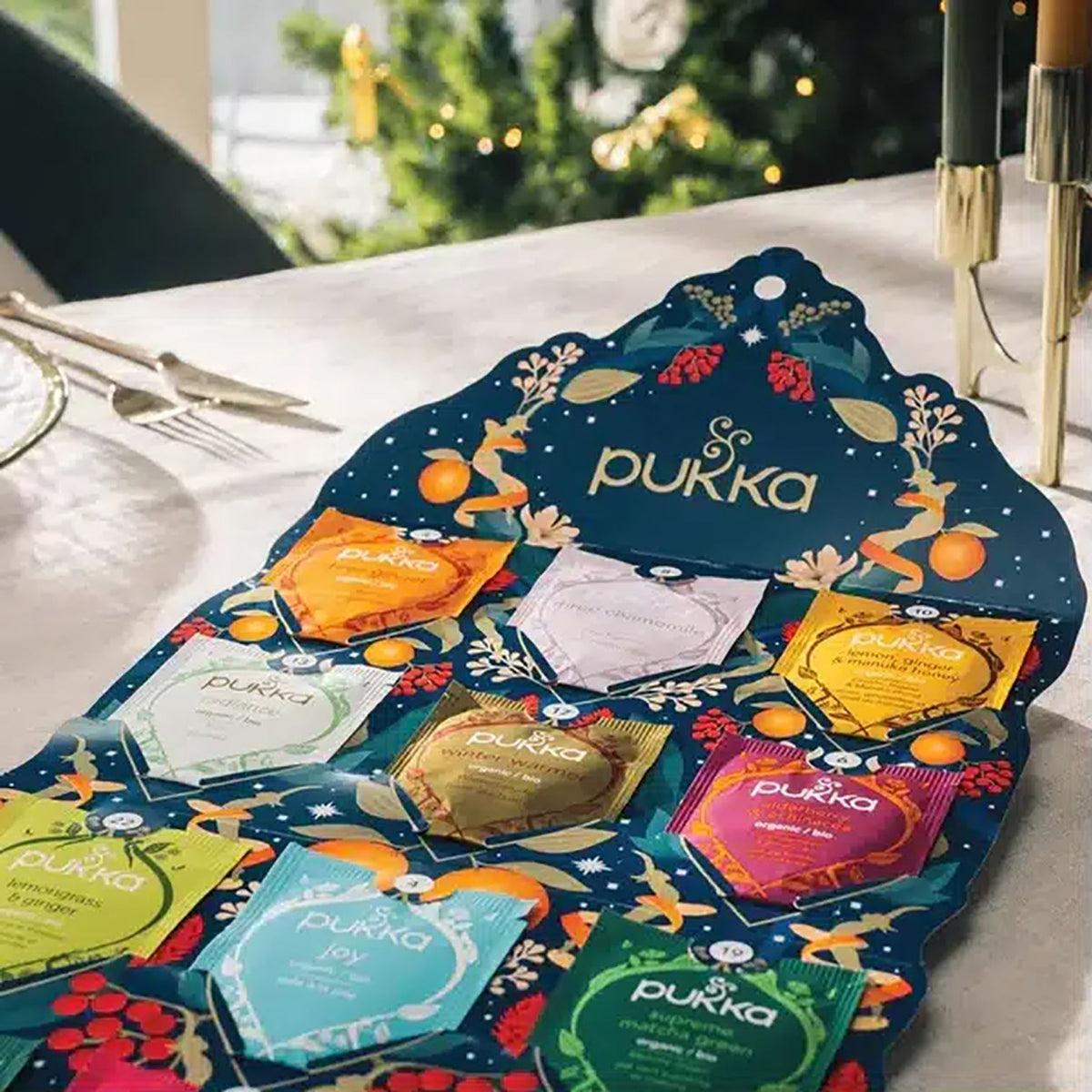 Pukka Tea Advent Calendar | Organic Herbal Tea Christmas Advent Calendar Advent Calendar - Tophatter Daily Deals