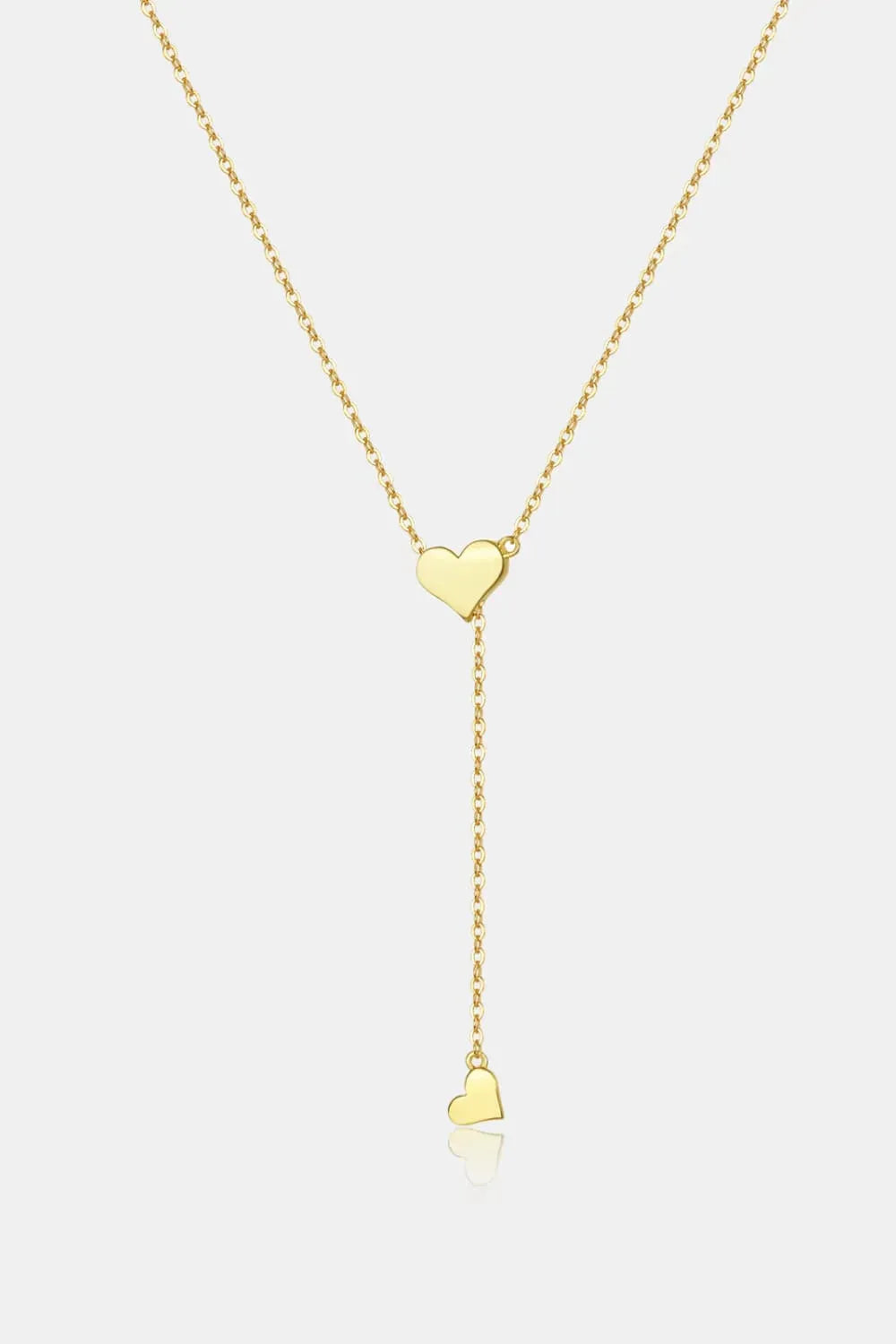 Heart 925 Sterling Silver Necklace Gold One Size Necklaces - Tophatter Daily Deals