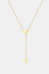 Heart 925 Sterling Silver Necklace Gold One Size Necklaces - Tophatter Daily Deals