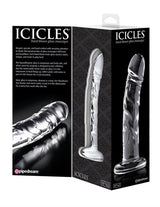 Icicles Clear Glass Massager with Curved G-Spot and P-Spot Stimulator > Glass > Dildos - Tophatter Daily Deals