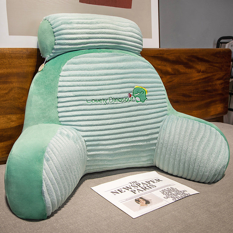 Bedside Cushion Soft Bag Dinosaur Striped Flannel 0 - Tophatter Daily Deals