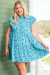 Plus Size Ruffled Leopard Cap Sleeve Mini Dress Casual Dresses - Tophatter Daily Deals