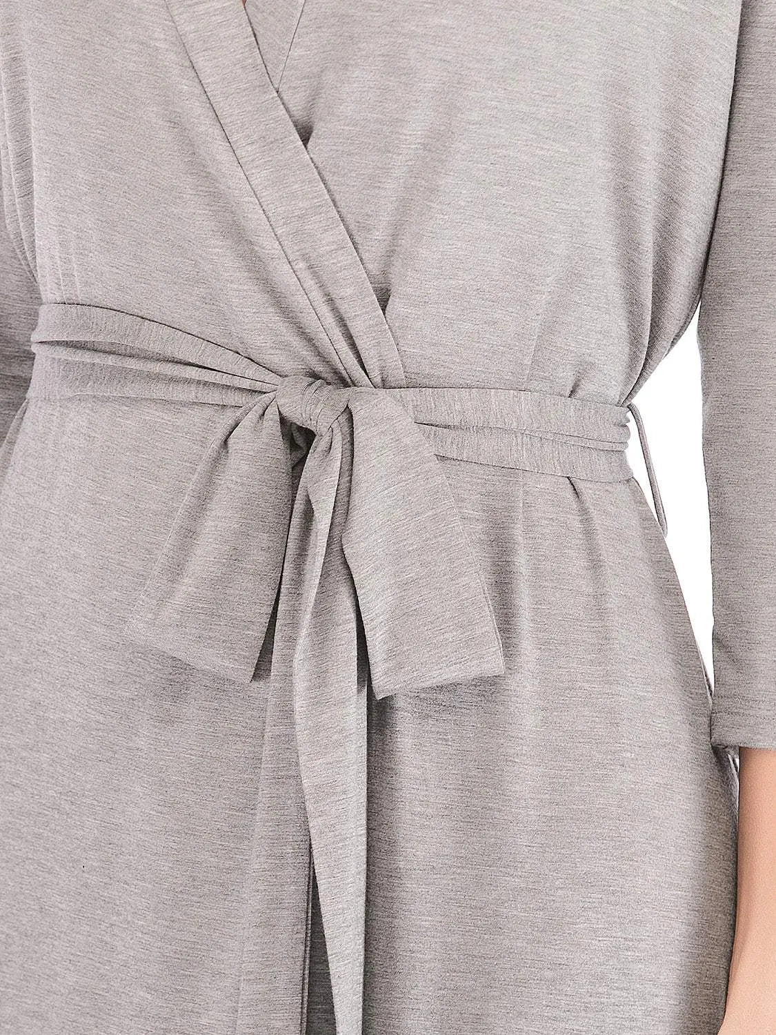 Plunge Tie Front Night Dress Sleep Dresses - Tophatter Daily Deals
