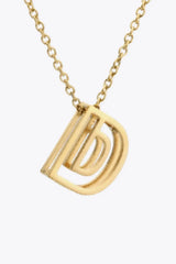 A to J Letter Pendant Nekclace Necklaces - Tophatter Daily Deals