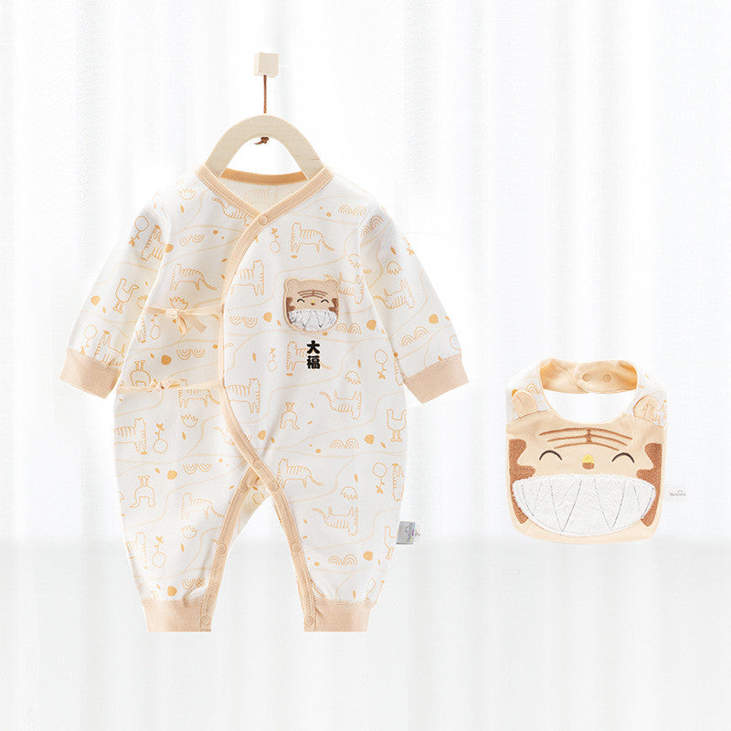 Baby's Pure Cotton Thermal Jumpsuit Little Tiger Butterfly Yi Xi 0 - Tophatter Daily Deals