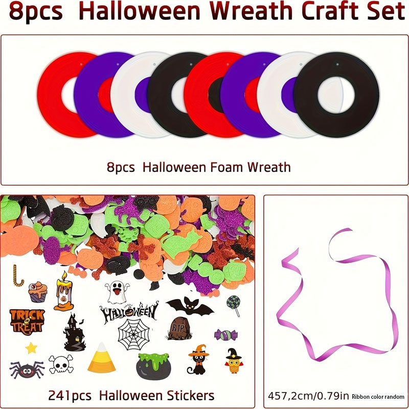 Halloween Wreath Handmade Kit (8pcs) - Tophatter Daily Deals