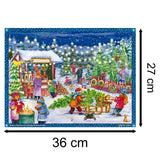 Christmas Tree Market Christmas Advent Calendar Traditional Door Advent Calendar Advent Calendar - Tophatter Daily Deals