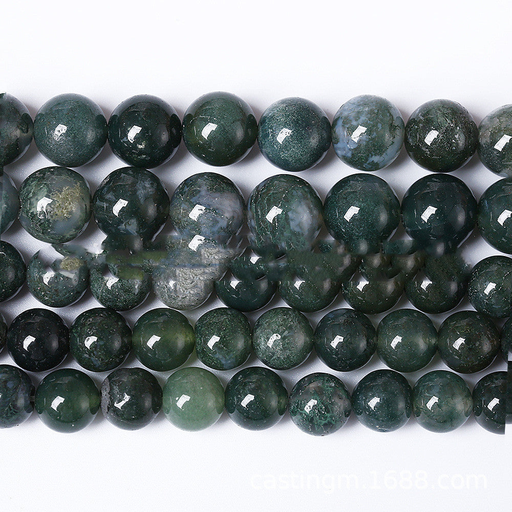 5A Water Plants Agate Bracelet Semi-finished Products Wholesale Aquatic Plants Marine Agate Loose Beads 0 - Tophatter Daily Deals