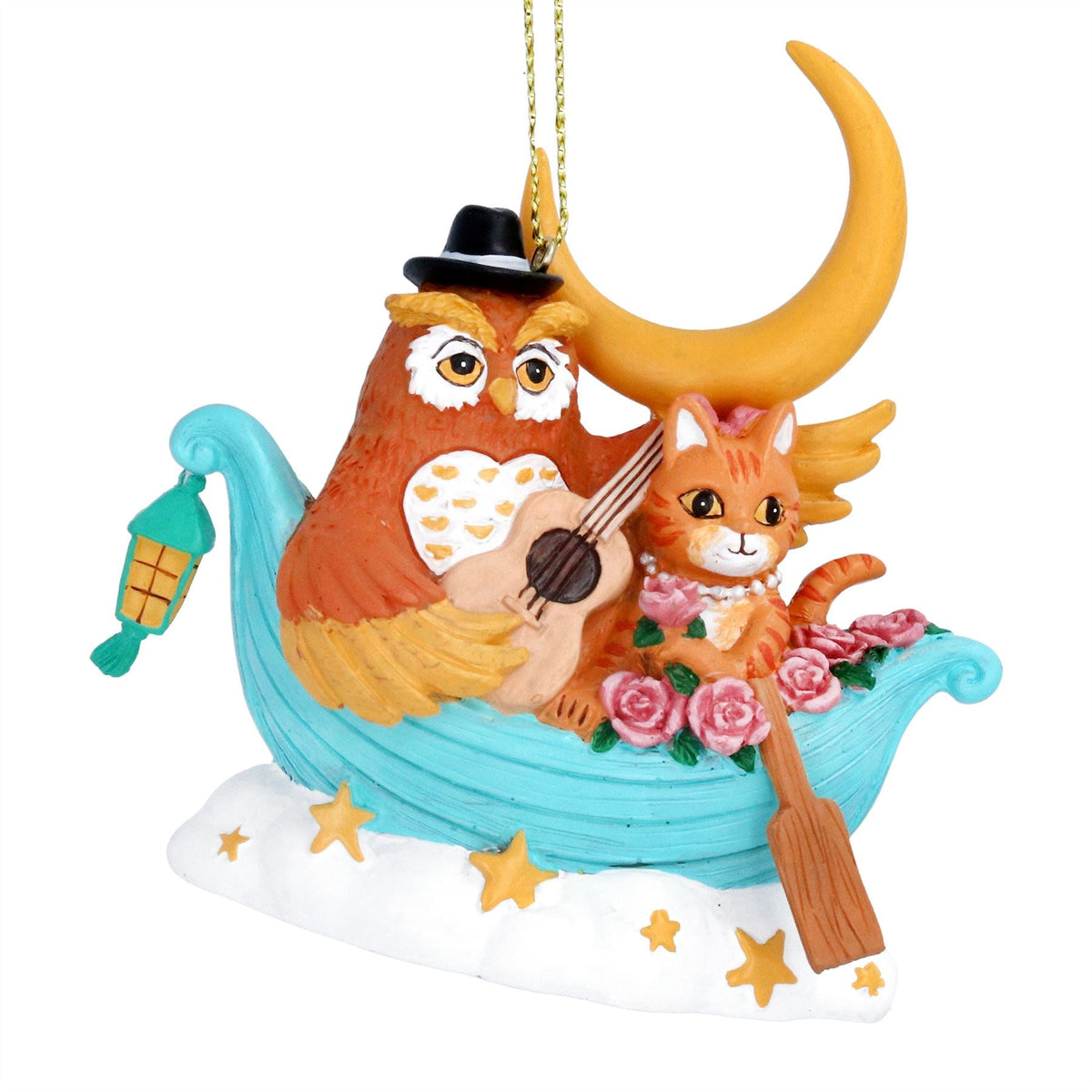 The Owl and the Pussycat Bauble | Nursery Rhyme Christmas Tree Ornament - 8cm Baubles - Tophatter Daily Deals