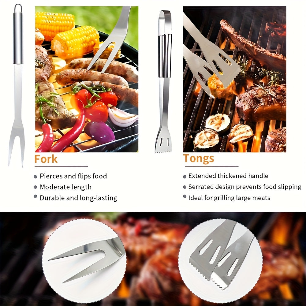 BBQ Grill Accessories Set (17pcs) Camping & Hiking - Tophatter Daily Deals