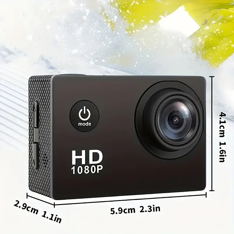 Ultra HD 1080P Action Camera – 140° Wide Angle, Fisheye Lens, LCD Display Cameras & Drones - Tophatter Daily Deals