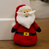 Santa Festive Christmas Character Doorstop | Novelty Fabric Door Stop - 23cm Doorstop - Tophatter Daily Deals