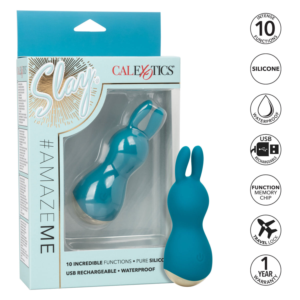 Slay Amaze Me – Mini Rabbit Clitoral Stimulator > Vibrators > Ladies > Clitoral Vibrators and Stimulators - Tophatter Daily Deals