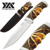 11" Day Zero Survival Outdoor Fixed Blade Hunting Knife With Sheath - Tophatter's Army Products & Self Defense Collectible Weapons - Tophatter Daily Deals