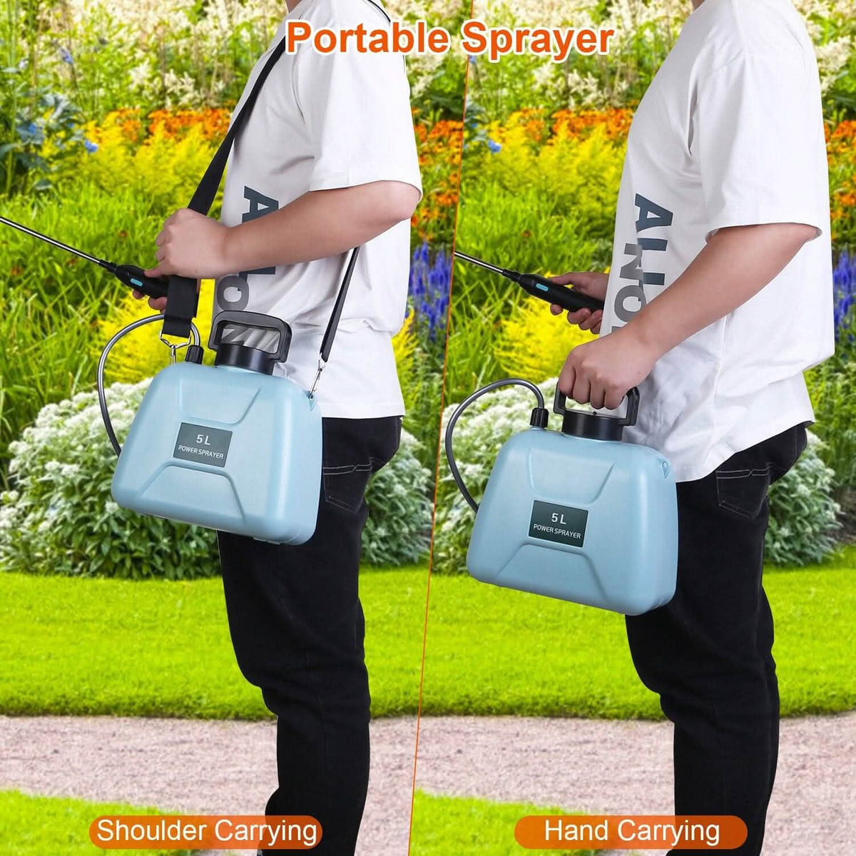 5L/1/3 Gallon Electric Plant Sprayer Telescopic Rechargeable with 3 Spray Sprouts Garden & Patio - Tophatter Daily Deals