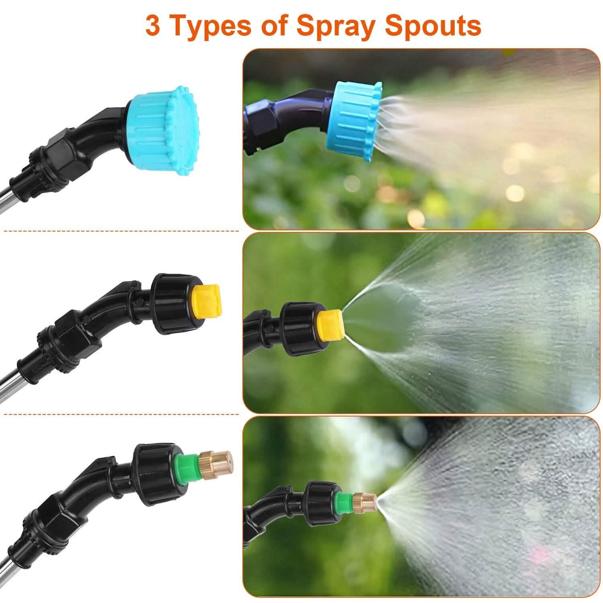 5L/1/3 Gallon Electric Plant Sprayer Telescopic Rechargeable with 3 Spray Sprouts Garden & Patio - Tophatter Daily Deals