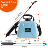 5L/1/3 Gallon Electric Plant Sprayer Telescopic Rechargeable with 3 Spray Sprouts Garden & Patio - Tophatter Daily Deals