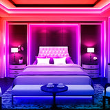 5M LED Strip Light 5050 SMD RGB Waterproof Smart WIFI IR APP Controller Indoor Lighting - Tophatter Daily Deals