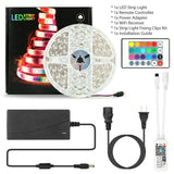 5M LED Strip Light 5050 SMD RGB Waterproof Smart WIFI IR APP Controller Indoor Lighting - Tophatter Daily Deals