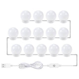 5V USB Power Vanity Lights 14 Bulbs Indoor Lighting - Tophatter Daily Deals