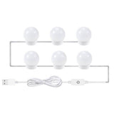 5V USB Power Vanity Lights 6 Bulbs Indoor Lighting - Tophatter Daily Deals