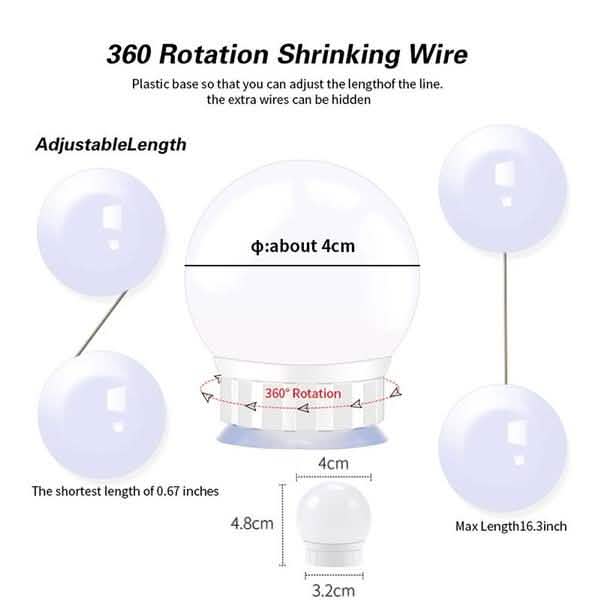 5V USB Power Vanity Lights Indoor Lighting - Tophatter Daily Deals