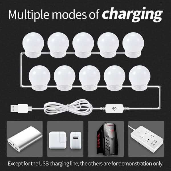 5V USB Power Vanity Lights Indoor Lighting - Tophatter Daily Deals